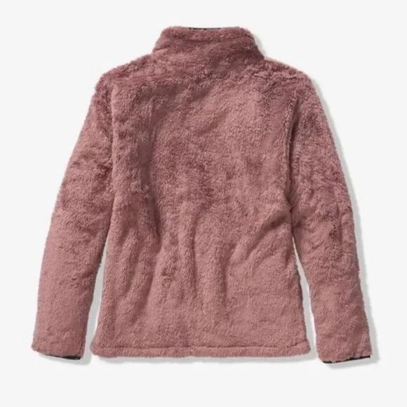 PINK Victoria Secret Sherpa teddy pullover jacket espresso coffee pink XS - Picture 10 of 11